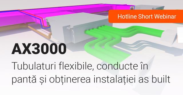 Poza produs Tubulaturi flexibile, conducte în pantă și obținerea instalației as built