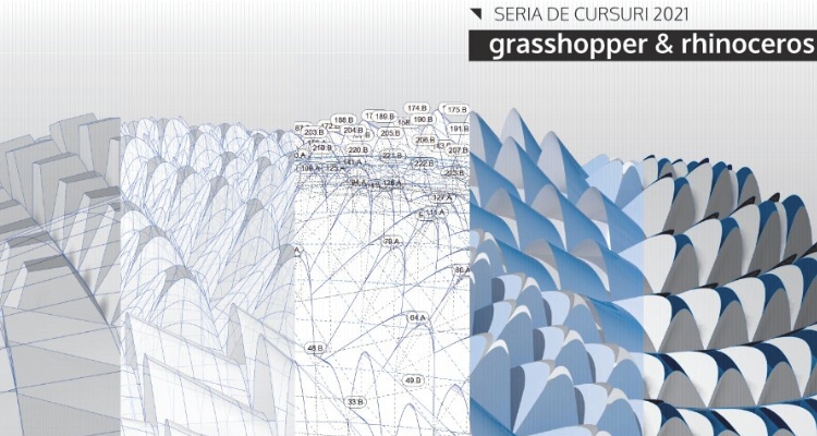 Poza produs Seria de cursuri Rhinoceros și Grasshopper - program 2021