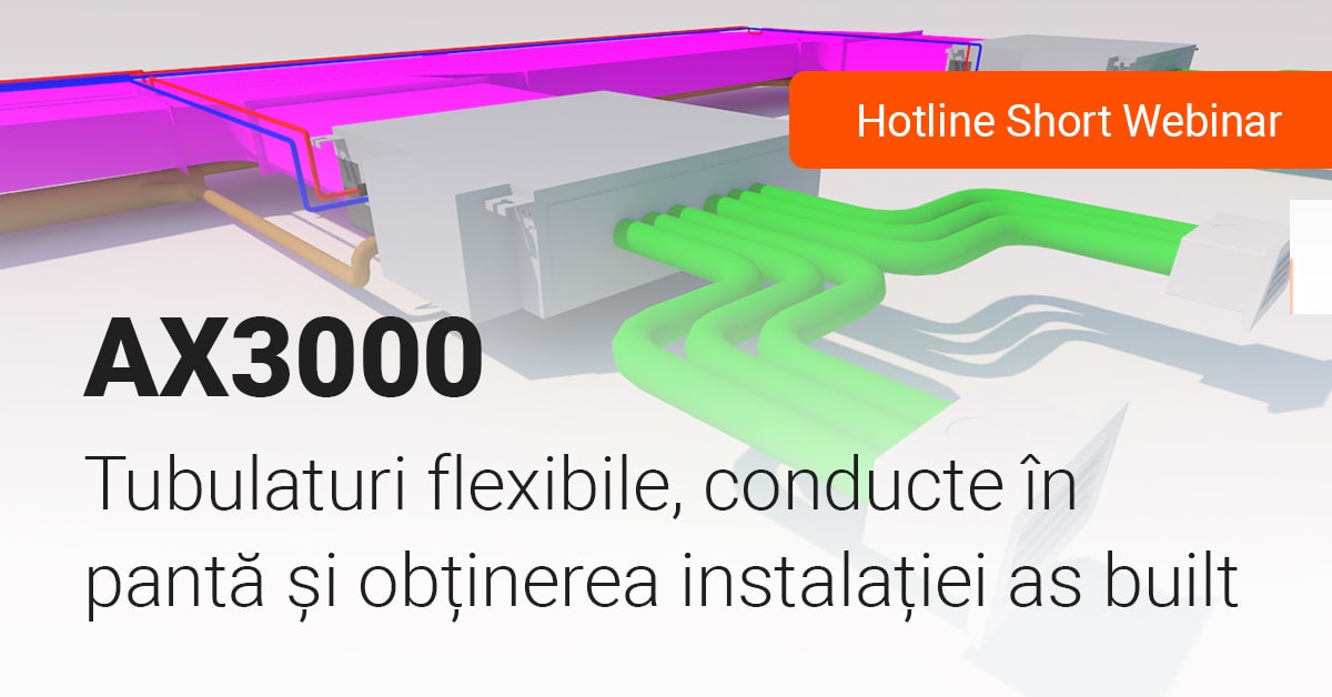Poza produs Tubulaturi flexibile, conducte în pantă și obținerea instalației as built