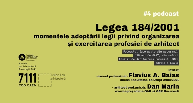 Poza produs Podcast „20 de ani de OAR” - Legea 184/2001