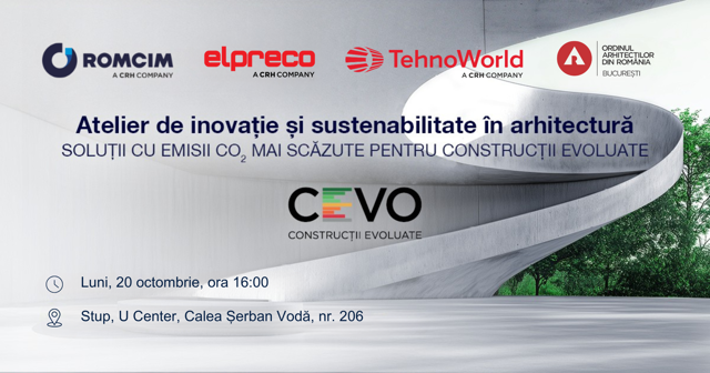 Poza produs Înscriere la Atelierul de inovație și sustenabilitate în arhitectură CEVO