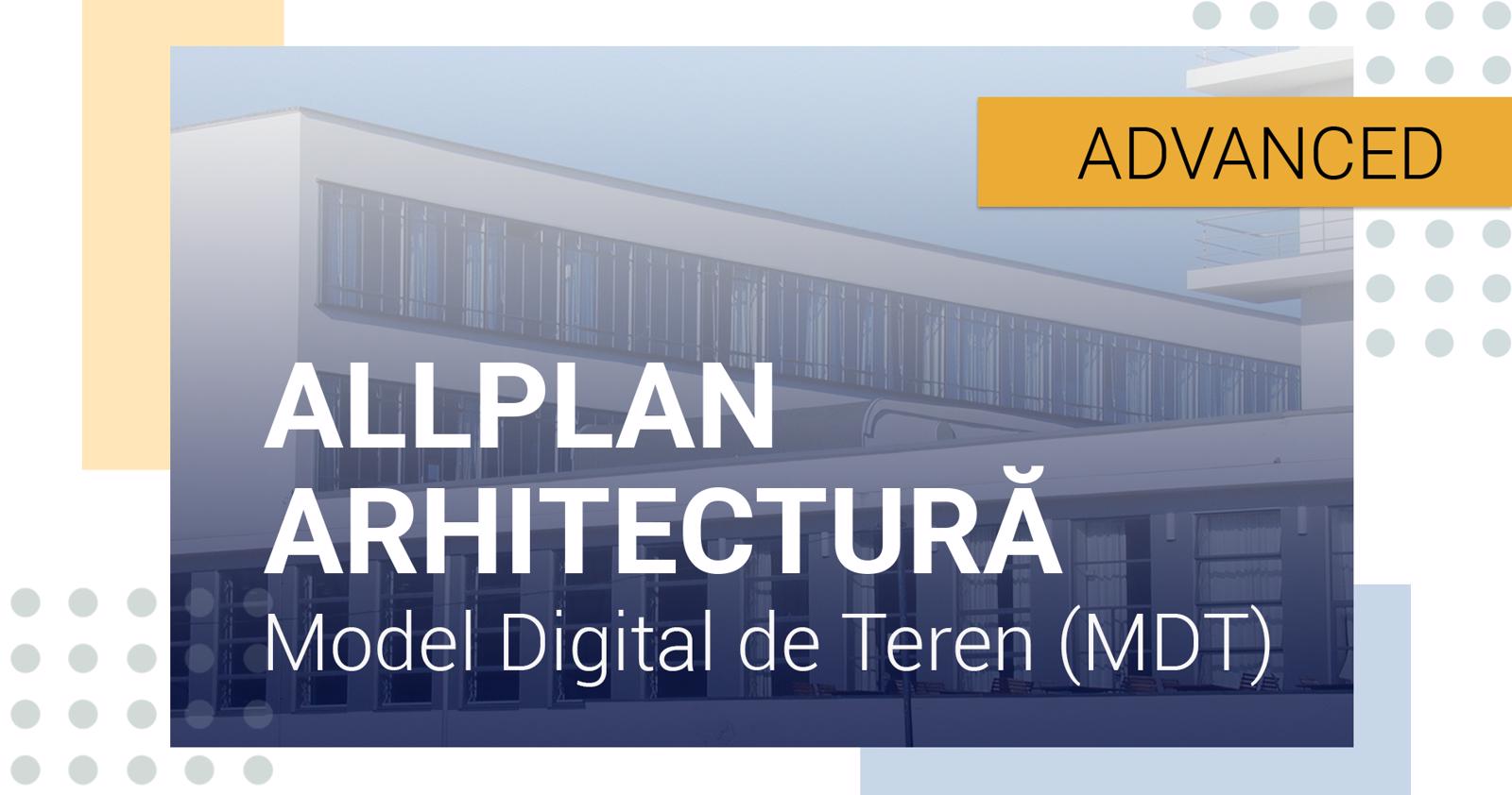 Poza produs Allplan Arhitectură - MDT (Model Digital de Teren)
