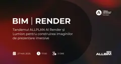 Tandemul ALLPLAN AI Render si Lumion pentru construirea imaginilor de prezentare imersive
