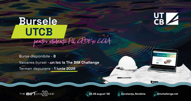 Poza produs Burse oferite de UTCB  | The BIM Challenge 2026