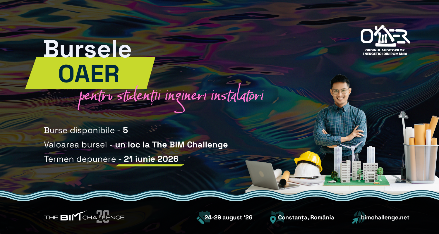 Poza produs Burse oferite de OAER | The BIM Challenge 2026