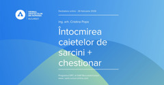 Dezbatere online | Întocmirea caietelor de sarcini