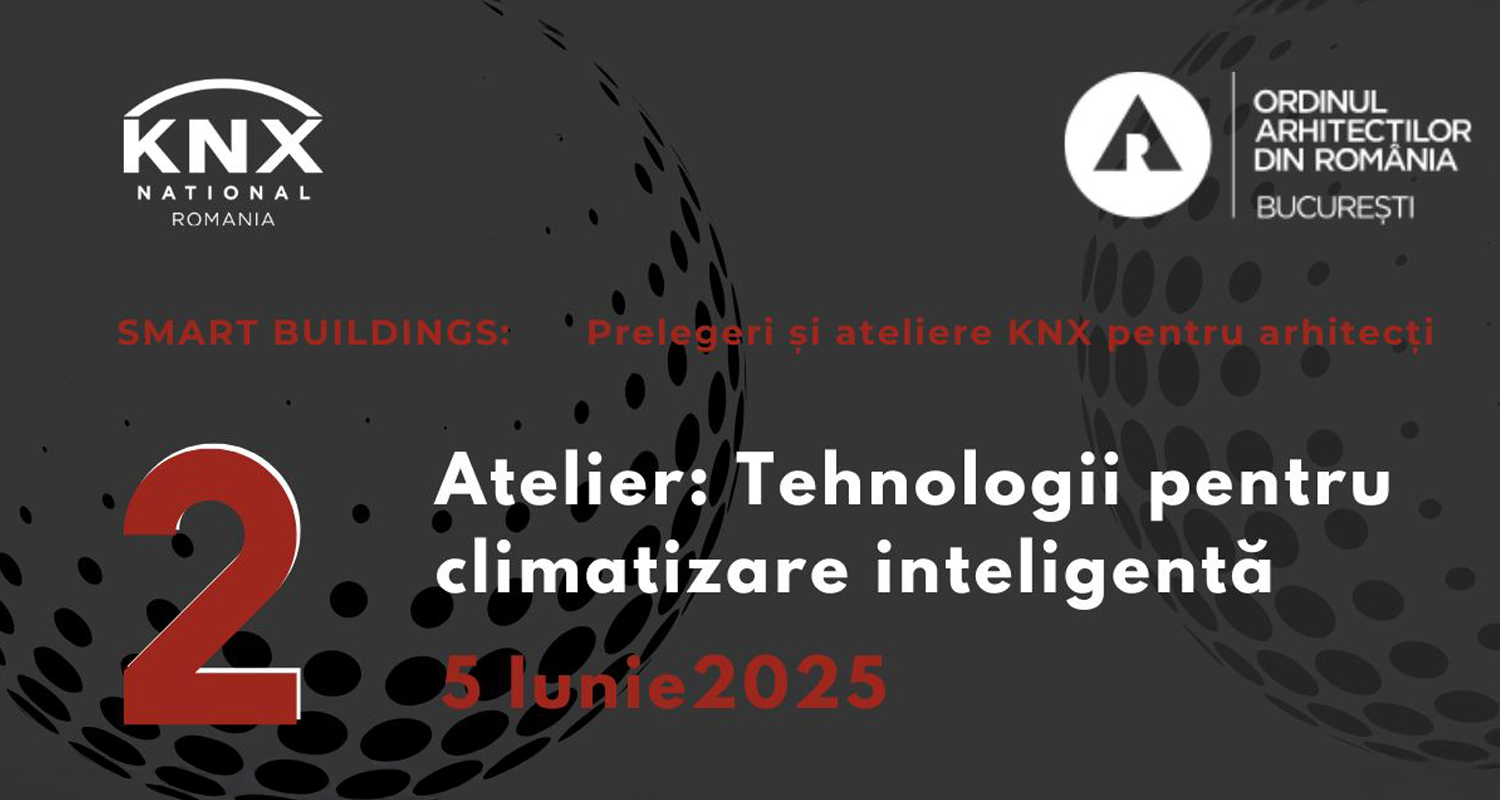 Poza produs Tehnologii pentru climatizare inteligentă | Smart buildings - prelegeri și ateliere KNX pentru arhitecți