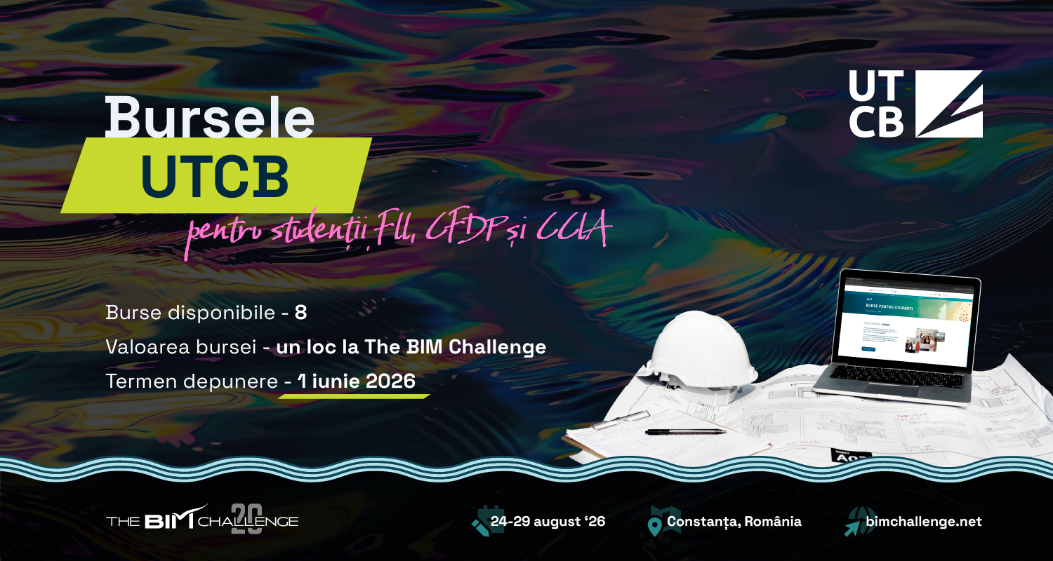 Poza produs Burse oferite de UTCB  | The BIM Challenge 2026