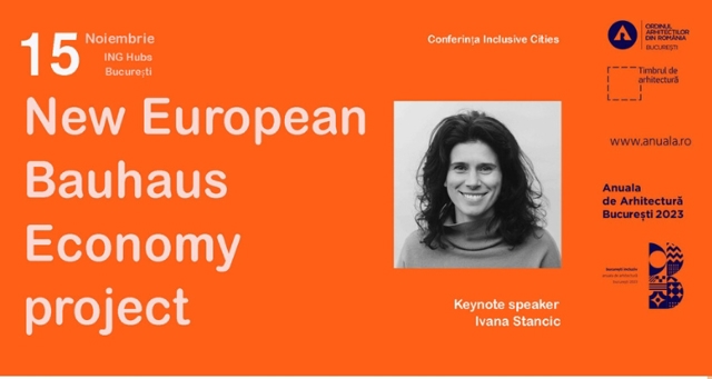 Poza produs Ivana Stancic - „New European Bauhaus Economy project” în cadrul conferinței internaționale Inclusive Cities