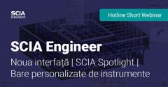 Noua intefata | SCIA Spotlight | Bare personalizate de instrumente