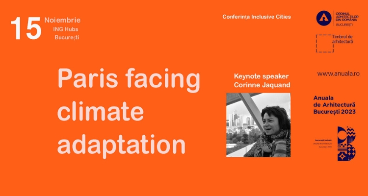 Poza produs Corinne Jaquand - „Paris facing climate adaptation” în cadrul conferinței internaționale Inclusive Cities